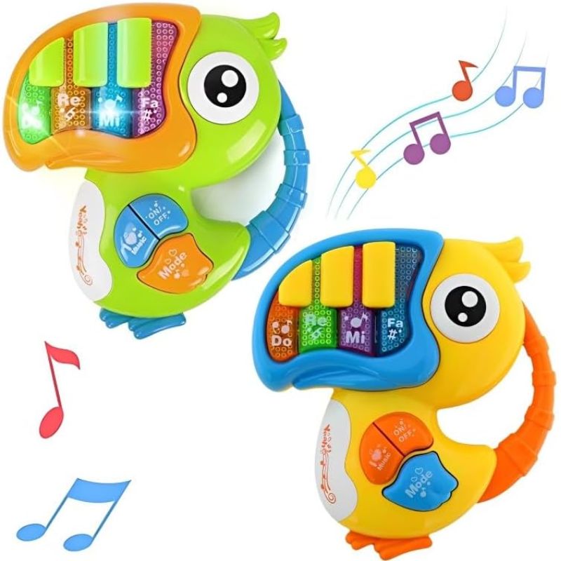 Brinquedo Tucano piano musical educativo bebê Click Happy Lonix Shopping