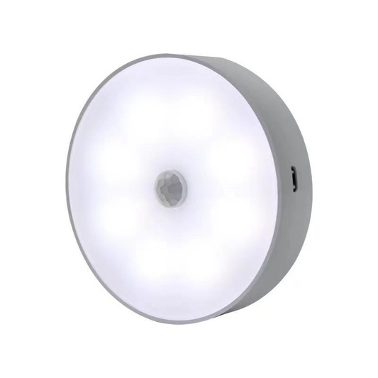 Luminária de 8 LEDs com Sensor de Movimento - Prática e Recarregável USB_Lonix Shopping