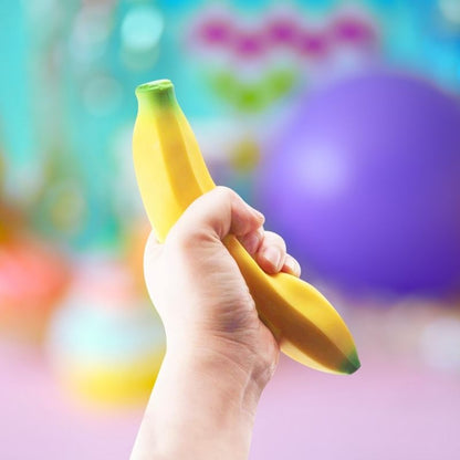 Brinquedo Banana Squeeze Elástico Relaxante Engraçado Mágica e Pegadinhas