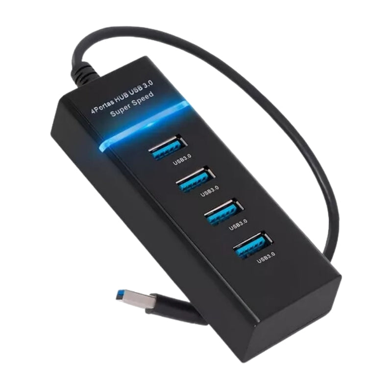 Hub USB 3.0 LED 4 Portas Extensor Ultra Rápido 5.0 Gbps Lonix Shopping