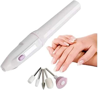 Kit Elétrico para Manicure e Pedicure: Lixador, Removedor de Cutículas, Polidor e Modelador_Lonix Shopping