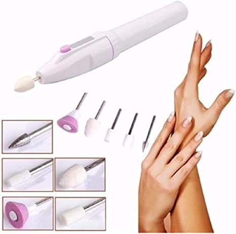 Kit Elétrico para Manicure e Pedicure: Lixador, Removedor de Cutículas, Polidor e Modelador_Lonix Shopping