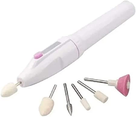 Kit Elétrico para Manicure e Pedicure: Lixador, Removedor de Cutículas, Polidor e Modelador_Lonix Shopping