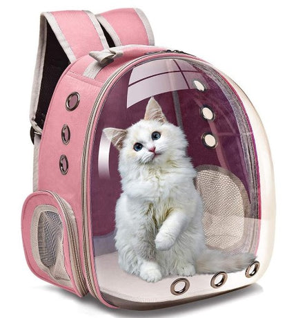 Mochila Pet para transporte de cães e gatos visão panorâmica_Lonix Shopping